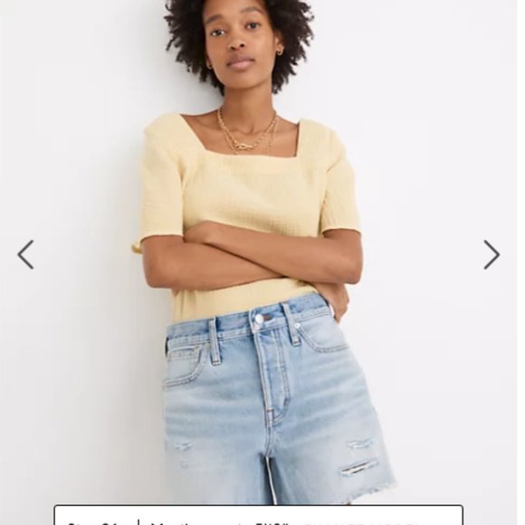 Madewell Relaxed Mid-Length Denim Shorts in Selton Wash 25 - Picture 7 of 7